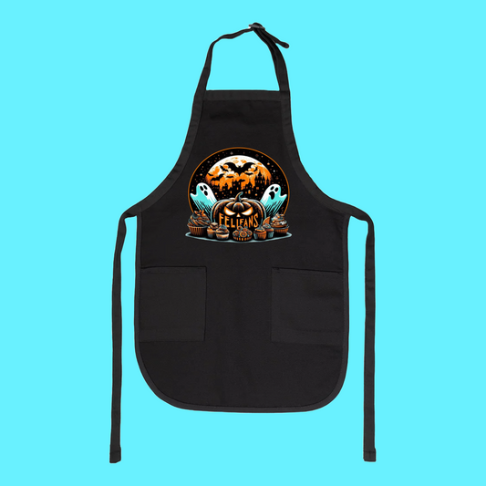 Spooky "FeliFans" Apron- *PRE ORDER*