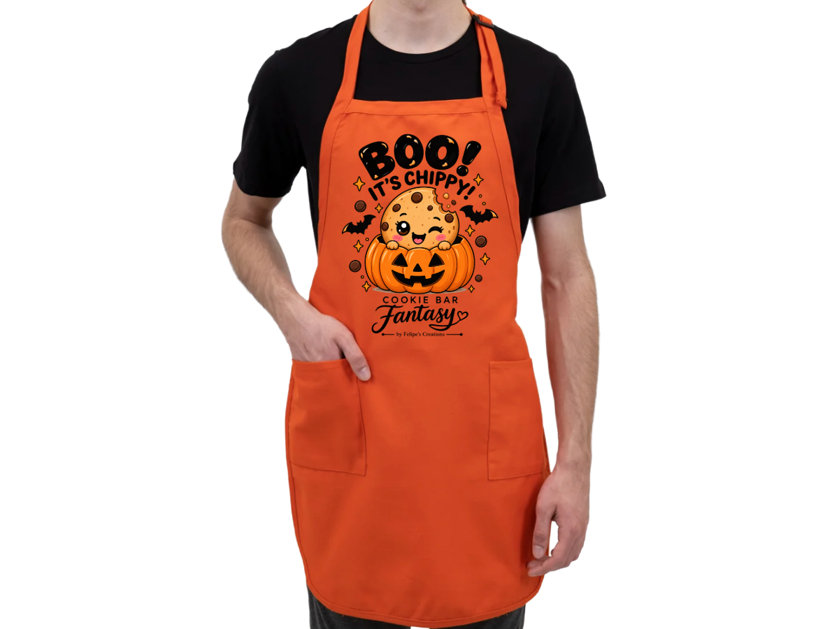 Spooky Apron- Boo Its Chippy!